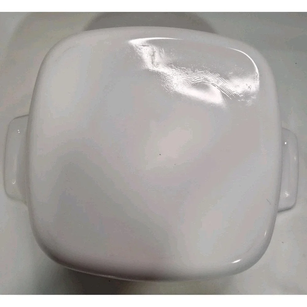 CorningWare Spice O Life Casserole Dish A-7-C White Pyroceramic with Glass Lid